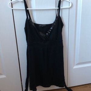 Black sequined top by South African Designer